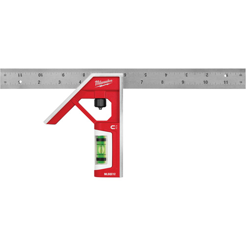&eacute;querre magn&eacute;tique combin&eacute;, 12" lo, Acier inoxydable, Ordinaire Quali-T-Solutions