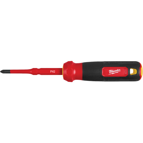 Tournevis &agrave; embouts interchangeables &agrave; tige articul&eacute;e isol&eacute; 1000 V, 2-en-1, 8-4/5" lo, Prise Coussin&eacute;e Quali-T-Solutions