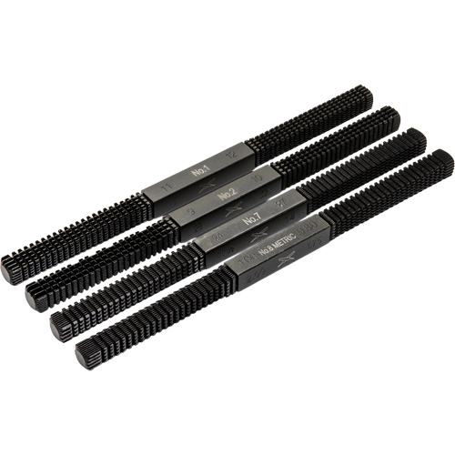 Jeu de 4 limes de restauration de filets?, Carr&eacute;e, 9" Quali-T-Solutions