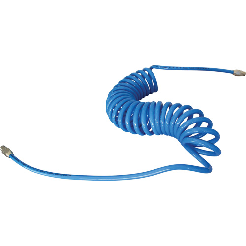 MAXAIR Coiled Hose, Air, 1/4" ID x 50' L, Polyurethane Quali-T-Solutions