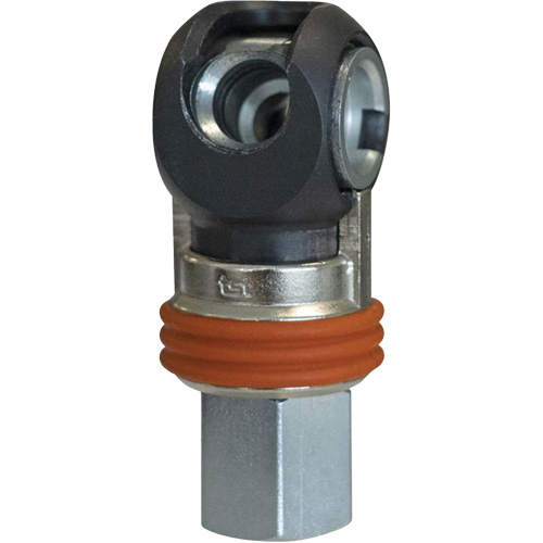 Raccord industriel rapide basculant TOPQUIK SC, Acier nickel&eacute;, 3/8", NPT femelle, 360 PSI Quali-T-Solutions