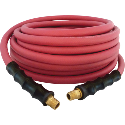MAXPRO Rubber Hose, Air/Water, EPDM Rubber/Polyester, 3/8" dia. x 50', 300 psi, 1/4 NPT Quali-T-Solutions