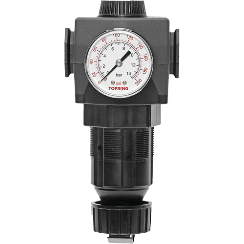 MODULAIR 400 Zinc Diaphragm Regulator, 1/2" NPT, 300 psi Max. PSI, In Line/Modular Quali-T-Solutions