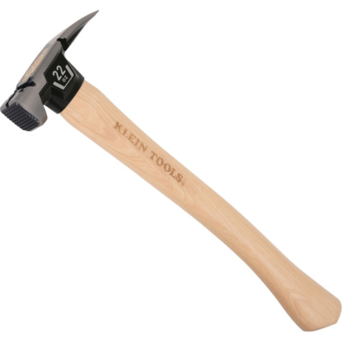 Milled Face Straight Claw Hammer, 22 oz., Wood Handle, 16-1/10" L Quali-T-Solutions