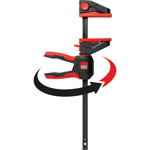 One-Hand Bar Trigger Clamps with 360° Rotating Handle, 4-1/2" (114.3 mm) Quali-T-Solutions