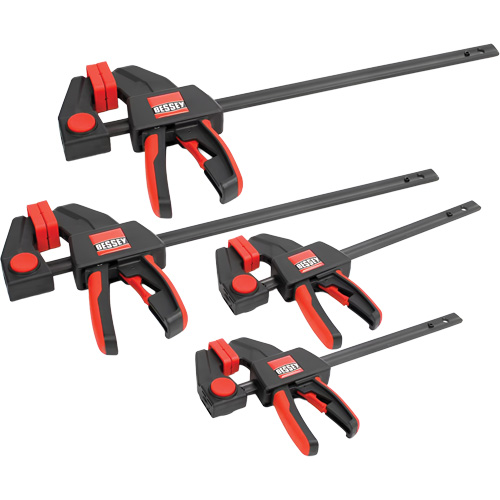 4-Piece Medium & Large Trigger Clamps Set, 12" (304.8 mm)/6" (152.4 mm) Quali-T-Solutions