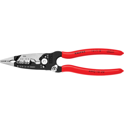 Pince &agrave; d&eacute;nuder forg&eacute;e, 8" lo, 10 - 20 AWG Quali-T-Solutions