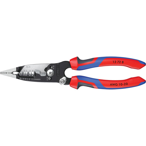 Forged Wire Stripper with KNIPEXTEND Handle, 8" L, 10 - 20 AWG Quali-T-Solutions