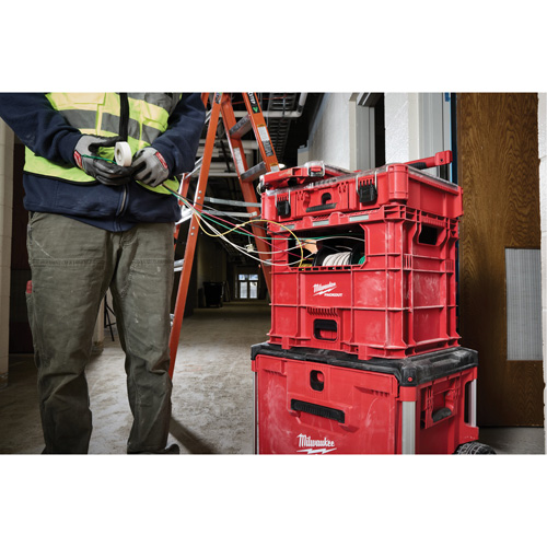 Bac distributeur de fils XL PACKOUT, 15-3/4" x 18-5/8" x 15", Noir/Rouge Quali-T-Solutions