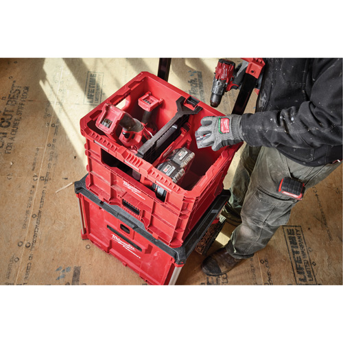 Caisse Packout, 15-3/4" x 18-5/8" x 15", Noir/Rouge Quali-T-Solutions