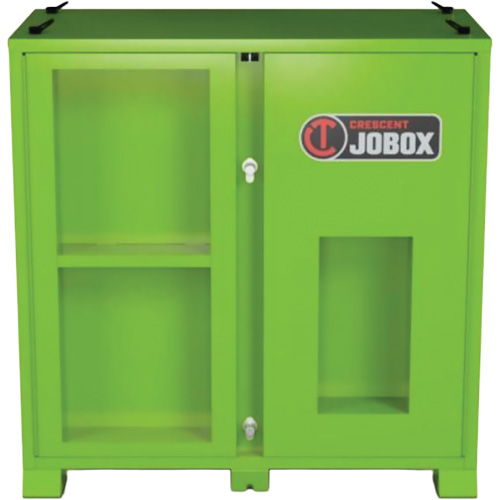 Armoire de rangement d'&eacute;PI sur place, Acier, Vert lime haute visibilit&eacute; Quali-T-Solutions