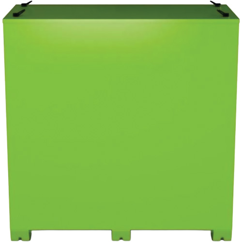 Armoire de rangement d'&eacute;PI sur place, Acier, Vert lime haute visibilit&eacute; Quali-T-Solutions