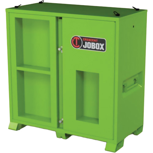 Armoire de rangement d'&eacute;PI sur place, Acier, Vert lime haute visibilit&eacute; Quali-T-Solutions