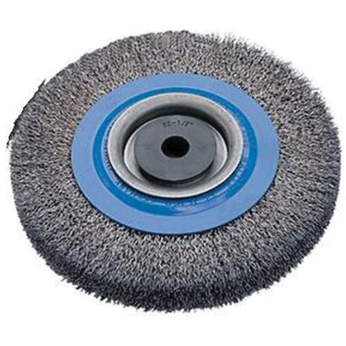 Brosses rotatives &agrave; fils torsad&eacute;s d'&eacute;tabli, 6" dia., Fils 0,0118", Arbre 1/2" - 1-1/4" Quali-T-Solutions