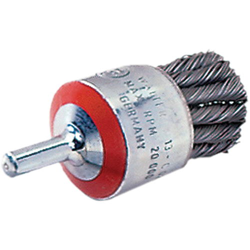 Brosse mont&eacute;e &agrave; fils nou&eacute;s, 1-1/8" dia., dia. Des fils 0,02", Tige 1/4" Quali-T-Solutions