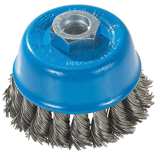 Brosse &agrave; fils nou&eacute;s torsad&eacute;s, 3" dia. x M14 arbre Quali-T-Solutions