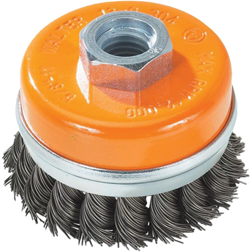 Brosse &agrave; fils nou&eacute;s torsad&eacute;s, 5" dia. x 5/8"-11 arbre Quali-T-Solutions
