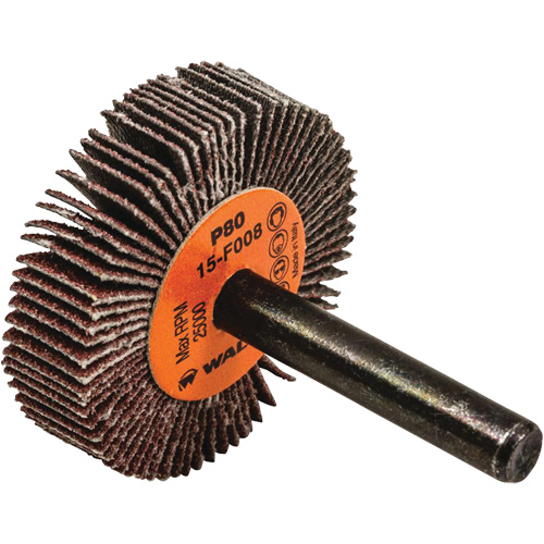 Flap Wheels-Coolcut Flap Wheels, Aluminum Oxide, 80 Grit, 1-1/2" x 3/8" x 1/4" Quali-T-Solutions