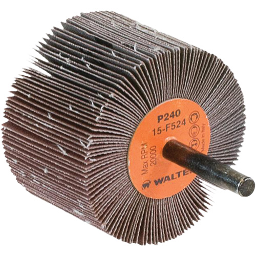 Flap Wheels-Coolcut Flap Wheels, Aluminum Oxide, 240 Grit, 2-1/2" x 1-1/2" x 1/4" Quali-T-Solutions