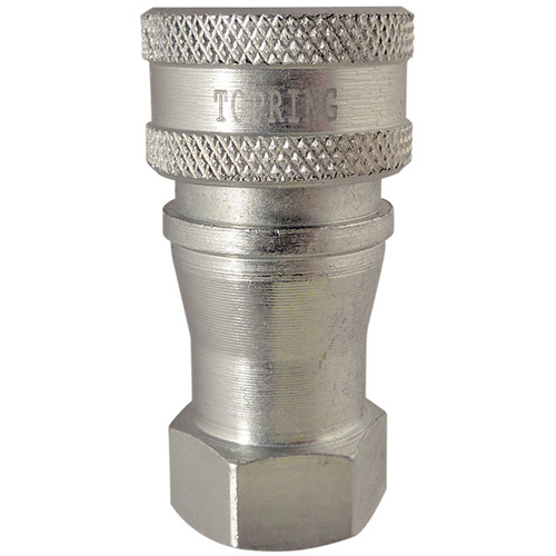 Hydraulic Quick Coupler - Steel Manual Coupler, Brass/Stainless Steel Quali-T-Solutions