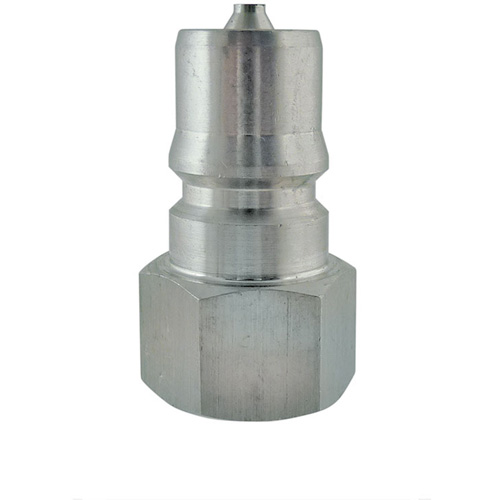 Hydraulic Quick Coupler - Plug, Stainless Steel, 1/2" Dia. Quali-T-Solutions