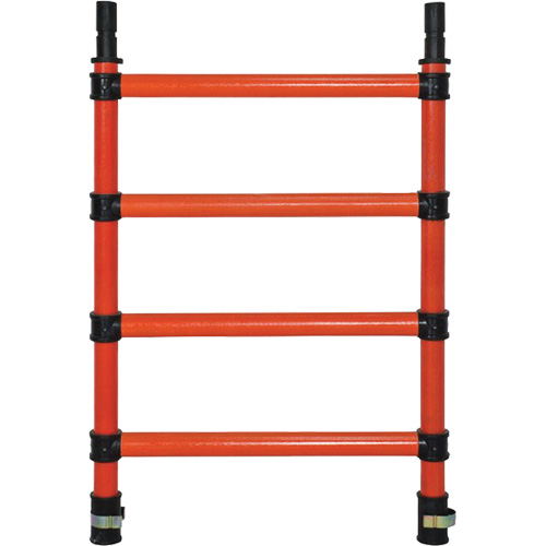 Composants pour &eacute;chafaudages la tour en fibre de verre, Montant d'extr&eacute;mit&eacute;, 27" la x 39" h Quali-T-Solutions