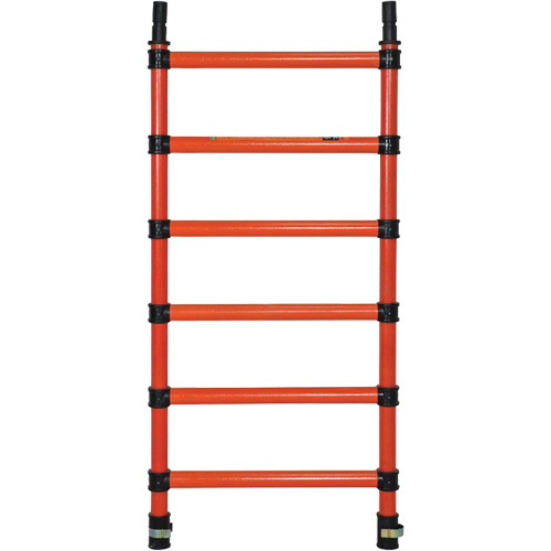 Composants pour &eacute;chafaudages la tour en fibre de verre, Montant d'extr&eacute;mit&eacute;, 27" la x 60" h Quali-T-Solutions