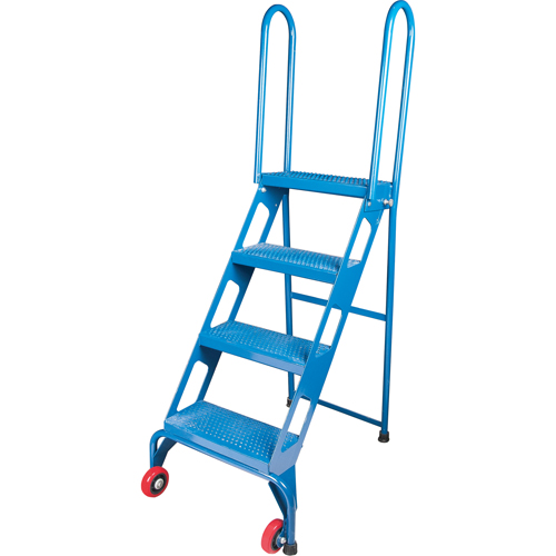 &eacute;chelle pliante portative, 4 marches, Perfor&eacute;, Hauteur 40" Quali-T-Solutions