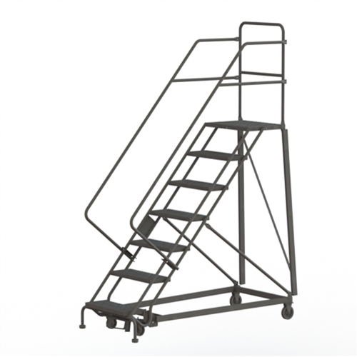 &eacute;chelles robustes en angle de s&eacute;curit&eacute;, 7 marches, Perfor&eacute;, Inclinaison 50°, Hauteur 70" Quali-T-Solutions