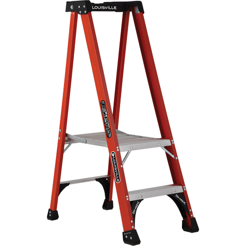 Industrial Extra Heavy-Duty Pro Platform Stepladders (FXP1800 Series), 2', 375 lbs. Cap. Quali-T-Solutions