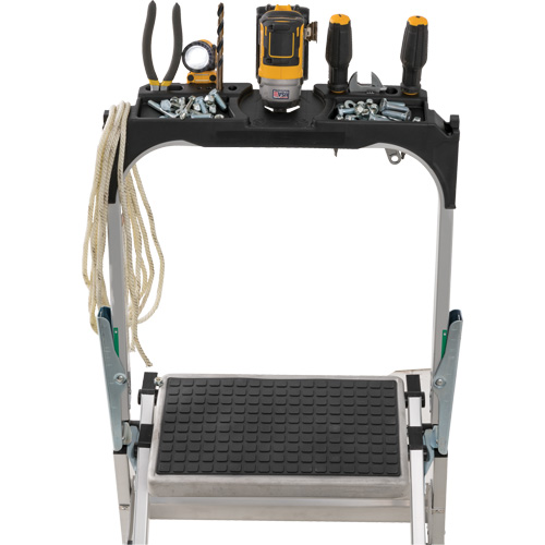 Tilt & Roll Step Stool Ladder, 4 Steps, 44.25" x 22.13" x 59" High Quali-T-Solutions