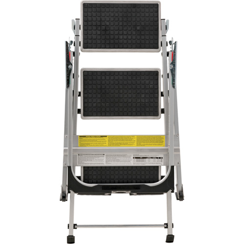 &eacute;chelle escabeau avec roues pivotantes, 3 marches, 34" x 22" x Hauteur 50,75" Quali-T-Solutions
