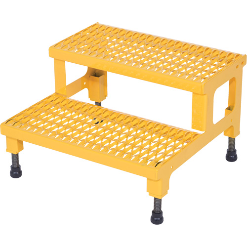 Plate-forme ajustable Step-Mate, 2 marche(s), 23-13/16" la x 22-7/8" lo x 15-1/4" h, Capacit&eacute; 500 lb Quali-T-Solutions