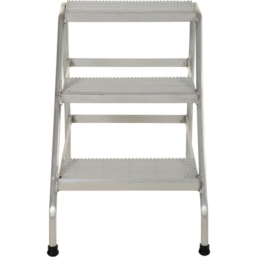 Escabeau en aluminium, 3 marche(s), 22-13/16" la x 34-9/16" lo x 30" h, Capacit&eacute; 500 lb Quali-T-Solutions
