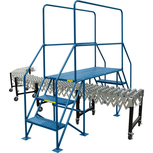 &eacute;chelles de liaison, 35-1/2" Port&eacute;e hors tout, 31-1/2" ha x 22" p, 22" Largeur de la marche Quali-T-Solutions