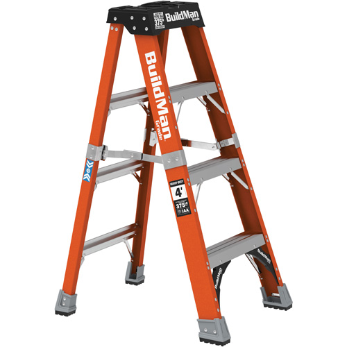 Step Ladder, 4', Fibreglass, 375 lbs. Capacity, Type 1AA Quali-T-Solutions