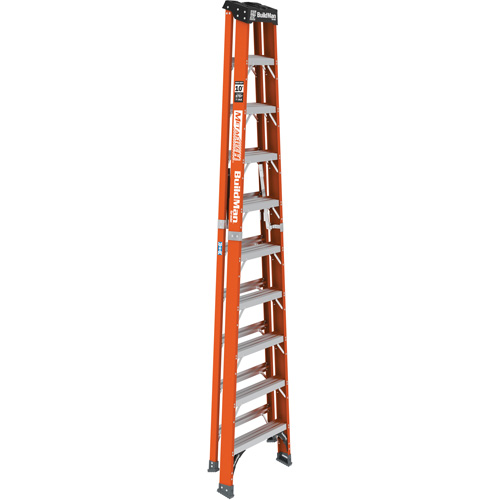 Escabeau, 10', Fibre de verre, Capacit&eacute; 375 lb, Type 1AA Quali-T-Solutions