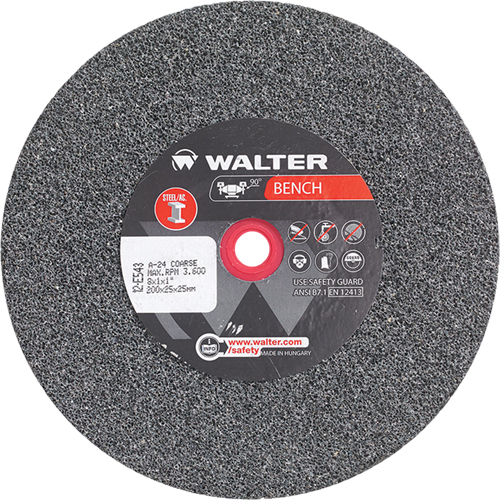Bench Grinding Wheels, 8" x 1", 1" Arbor, 1 Quali-T-Solutions
