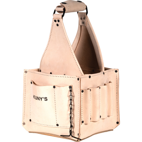 Electrical & Maintenance Tool Pouches, Leather, 17 Pockets, Beige Quali-T-Solutions