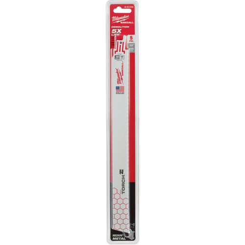 The Torch Sawzall&reg; Blades, Bi-Metal, 18 TPI, 12" L x 1" W Quali-T-Solutions