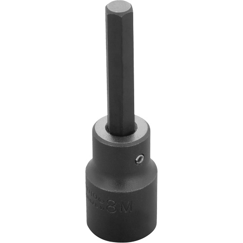 Socket Bit, Hex, 8 mm x 3-1/4" L, 1/2" Drive Quali-T-Solutions