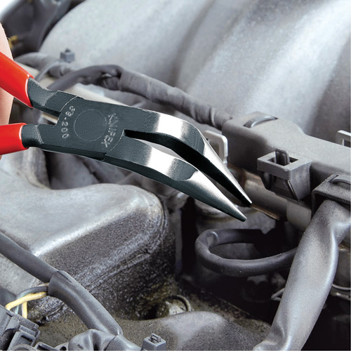 8" Long Nose 70° Angled Pliers without Cutter Quali-T-Solutions