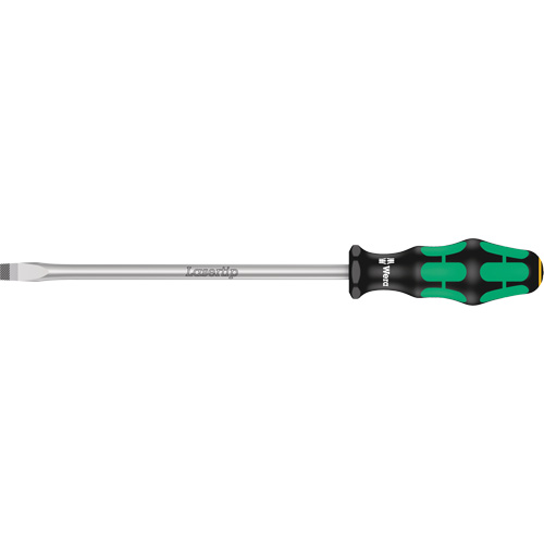 Tapered Slotted Screwdriver, 3/8", 12" L, Plastic Handle Quali-T-Solutions