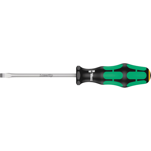 Tapered Slotted Screwdriver, 1/2", 10/1/2" L, Plastic Handle Quali-T-Solutions