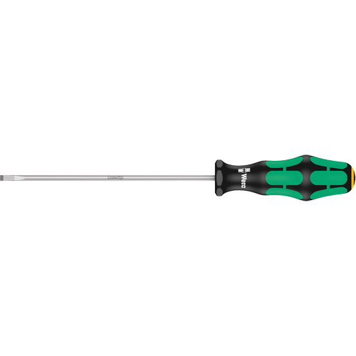 Tournevis &agrave; fente, Tige de 4 mm, Ronde, 9-3/4" lo, Prise en Plastique Quali-T-Solutions