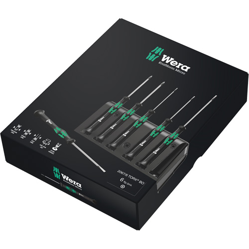 Jeu de tournevis de pr&eacute;cision, 6 mcx Quali-T-Solutions