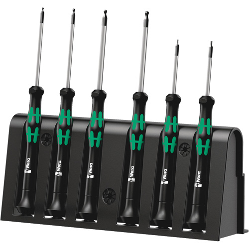 Jeu de tournevis de pr&eacute;cision, 6 mcx Quali-T-Solutions