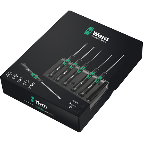 Jeu de tournevis de pr&eacute;cision, 6 mcx Quali-T-Solutions