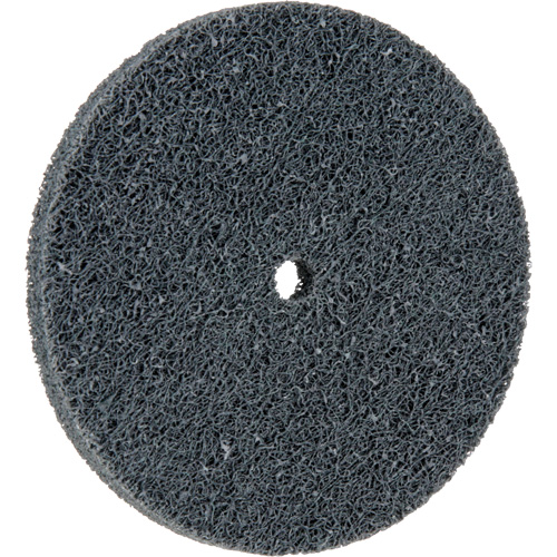 Meule homog&egrave;ne &agrave; faible densit&eacute; de s&eacute;rie 500 Standard Abrasives, 3" x 1/4", Arbre de 1/4", Grain de Fin, Carbure de silicium Quali-T-Solutions