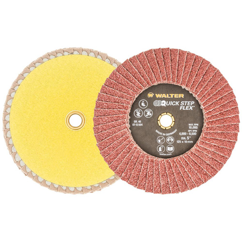 QUICK-STEP FLEX, 5" x Type 29, 40 Grit, Aluminum Oxide Quali-T-Solutions